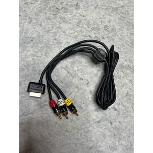 Scosche 30-Pin to RCA Composite AV Cable for iPhone iPad iPod Black Gold Plated